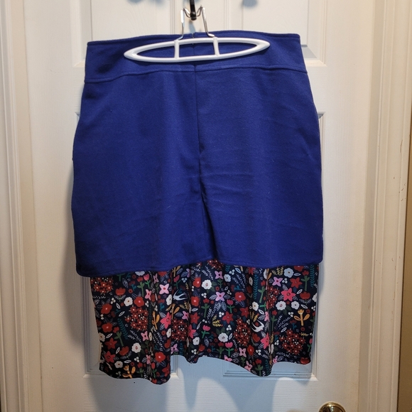 Blue/floral MISSLOOK midi skirt, 2XL - Picture 3 of 8